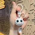 thumbnail image 5 of YSABOXY Creative Cute Big Eyed Kitten Keychain Accories Car Keychains for Couple GX, 5 of 5