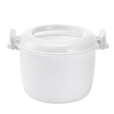 YEAHIBABY Microwave Rice Cooker for Home Use Blue Food Container for Rice and More