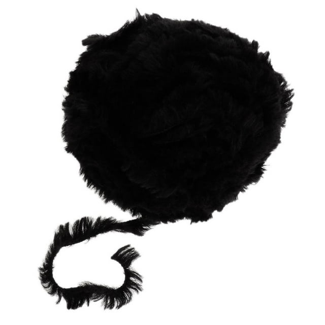 Hilo de Ganchillo de Tejer de Lana Gruesa perfecl Suave de 32 Metros 14 Negro