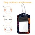 thumbnail image 2 of Bear Square PU Leather Luggage Tags, 2 Pack, with Privacy Cover and Stainless Steel Ring - Suitable for Travel, Backpack, Handbag - Bag Tags, Handbag Tags, 2 of 7