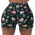 thumbnail image 2 of Lsque Baby Sloths Pattern High Waisted Biker Shorts for Women-Tummy Control Fitness Athletic Workout Running Yoga Gym Shorts,Moisture-Wicking-XX-Large, 2 of 9