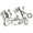 ancient silver, variant on Pack of 13 Assorted Vintages Metal Keychain Charms Random Retro Design Pendants for Keys Gifts Giving Practical Items