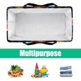thumbnail image 5 of Bear Reusable Foldable Oxford Cloth Grocery Baskets Grocery Bags Storage Basket Large Capacity, 5 of 7