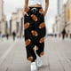 thumbnail image 1 of WILLBEST Pantalones Casuales para Mujer con Estampado de Rugby, Bolsillos Sueltos, Cintura Alta, Tiras En el Tobillo, para Un Estilo y Comodidad Diarios. Extra Grande, 1 of 3