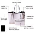 thumbnail image 4 of Bolsa de mano POPUPS, grande, de neopreno, ligera, color blanco puro, 4 of 9