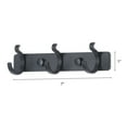 thumbnail image 2 of Unique Bargains 1 Pack Coat Rack Wall Mount Metal Coat Hook for Hanging with 3 Hooks Black, 2 of 7