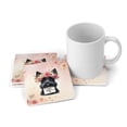 thumbnail image 3 of Happy Mother's Day Scottish Terrier with Flower Crown and Greeting Card Set of 4 Stone Coasters Scottie Dog Lover Gifts 4x4in Absorbent Soapstone Coaster - 13004, 3 of 5