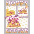 thumbnail image 2 of Women's Star Wars: The Mandalorian Grogu Hoppy Easter  Graphic Tee Athletic Heather Medium, 2 of 4
