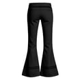 thumbnail image 4 of Bigetiay Girl School Uniform Pants Formal Flared Leg Pull On Chino Elastic Waist Slim Fit Stretchy Black Uniform Pants Girls Pants Size 9-10 Years, 4 of 5