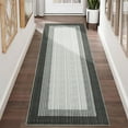 thumbnail image 2 of Gaderth 2x6 Ft Washable Runner Rug, Border Design Living Room Rug With Low Pile, Non Slip Rubber Backing, Stain Resistant Non Shedding Carpet For Bedroom Dining Room Nursery Home Decor, 2 of 7