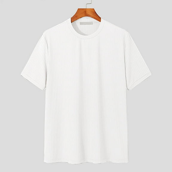 CaiJunJia George Mens T Shirt - Short Sleeve Crew Neck Soft Fitted Tees Fresh Classic Tshirts ,Heavyweight Cotton Crew neck Tee