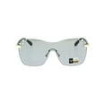thumbnail image 2 of Womens Rhinestone Panel Shield Oversize Butterfly Fashion Sunglasses Black Grey, 2 of 4