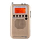thumbnail image 2 of Receptor de radio de banda aérea VHF, grabador de radio portátil de banda completa (dorado), 2 of 14