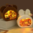 thumbnail image 4 of LED DIY Animal Miniatures House，Creative Handmade Assembled House Model Toys，Perfect Creative Gift, 4 of 10