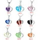 thumbnail image 4 of Guardurnaity Colgante de corazón de circonio para clavícula, suéteres, collar, gargantilla, dijes, joyería para mujer Ropa, zapatos y accesorios Miscelánea circón plateado y blanco, 4 of 6