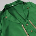 thumbnail image 3 of kamemir Wind Breaker Jackets Mens Mens Lightweight Button Down Shirt Jacket Casual Shacket Cotton Overshirt(Green,M), 3 of 4