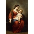 thumbnail image 2 of Murillo, Bartolome Esteban 23x32 White Modern Wood Framed Museum Art Print Titled - Virgin and Child, 2 of 4