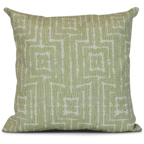 Simply Daisy, Woven Tiki, Geometric Print Outdoor Pillow