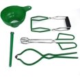 thumbnail image 1 of Fournitures de Mise en Conserve - Kit de Mise en Conserve - 5 Pcs Kit d'Outils de Mise en Conserve avec Entonnoir - Pinces de Levage pour Bocaux - Levier en Acier Inoxydable avec Poignée pour Bocaux à Large Ouverture et Bocaux Réguliers Prise Sécurisée, 1 of 7