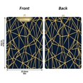 thumbnail image 3 of Geometric Star Pattern 12.5x9in Clipboard, Durable Acrylic with Metal Clip and Wall Hook for Office or Classroom, 3 of 10