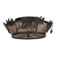 thumbnail image 5 of Meyda Tiffany 68932 Oak Leaf And Acorn 4 Light 20" Wide Semi-Flush Ceiling Fixture -, 5 of 6