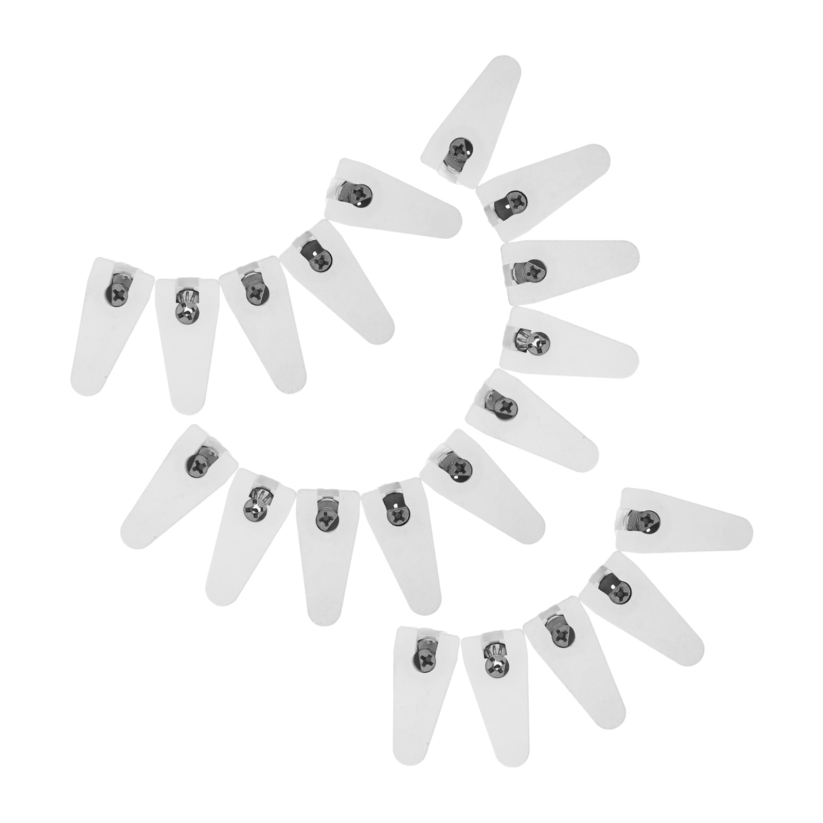Raindrops Heavy Duty Floating Shelf Brackets Shelf Supports White For DIY Enthusiasts Modern 20Pack