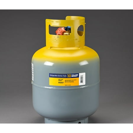 refrigerant recovery lbs cylinder jacket yellow