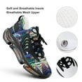 thumbnail image 4 of 2024 Snowman Christmas Tree Elk Women Or Men Lace Up Flat Sneakers Female Mesh Walking Footwear, 4 of 8