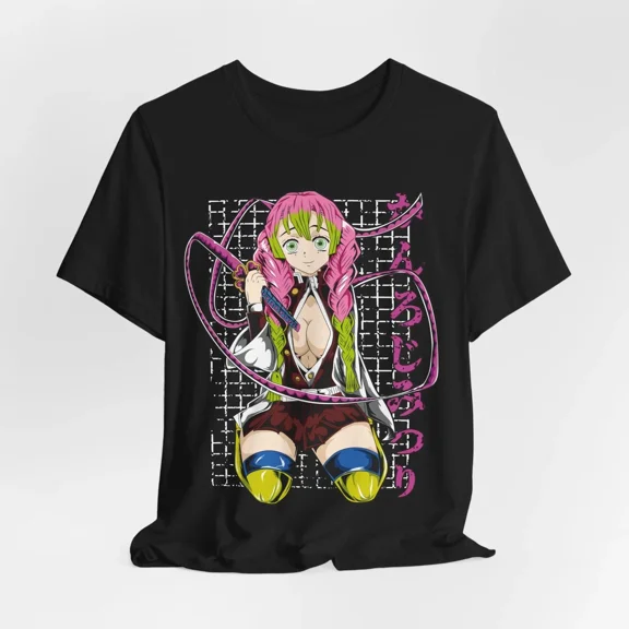 Reprint Rare Anime Mitsuri Black T Shirt Size S - 5XL