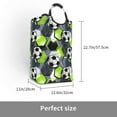 thumbnail image 3 of Bingfone Football Laundry Hamper,Large Canvas Fabric Lightweight Storage Basket Toy Organizer Dirty Clothes Collapsible, 3 of 6