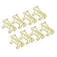 thumbnail image 2 of Abbracc 8pcs Or Métal Cheval Forme Trombones Signet Photo Album Enveloppe Clips, 2 of 8