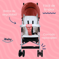 thumbnail image 4 of Carriola Bastón Plegado Compacto Viajera iBaby Piegato Ultra Ligera rosa, 4 of 9