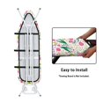 thumbnail image 4 of Kuiaobaty Non-Slip Ironing Board Cover Floral Leaf Pattern Universal Stretchy Cover with Elasticized Edges and Hook and Loop Fastener Strap for Friends Home & Kitchen Accessories, 4 of 5