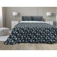 thumbnail image 1 of Sun and Moon Comforter & Sham Bedding Set, Heavenly Bodies in Starry Night Sky Graphic Theme, 3 pcs Duvet Set Microfiber Filling Quilt, 5 Sizes, Violet Blue Grey, by Ambesonne, 1 of 4