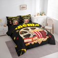 thumbnail image 4 of Manfei Movie Film Popcorn 7-Piece Twin Bedding Sets, Cartoon Gold Cinema Tricket Bedding Comforter Set, Teens Kids Boys Girls Adult Reversible Sheet Sets, Lightweight Room Decor, 4 of 8