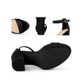 thumbnail image 2 of Perphy Platform Ankle Strap Open Toe Block Heel Sandals for Women Black 7, 2 of 6