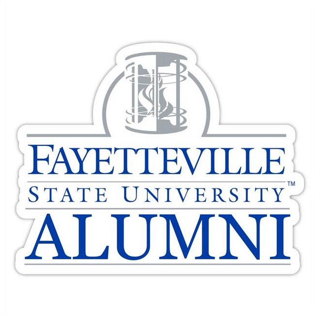 R & R Imports STC4-C-FAY20 ALUM 2pk Fayetteville State University 4 in. Laser Cut Alumni Vinyl Decal Sticker - Pack of 2