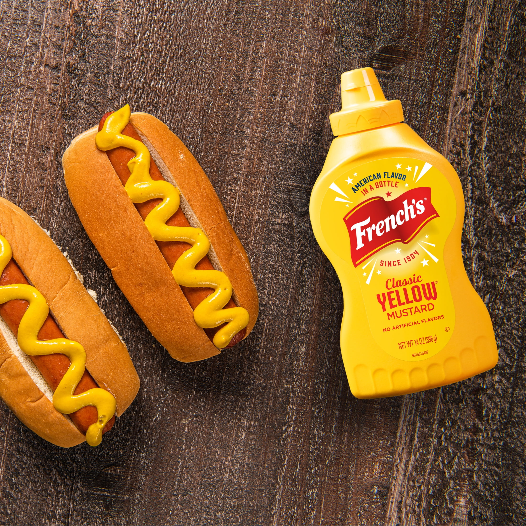 (4 pack) French's Kosher Classic Yellow Mustard, 14.0 oz Squeeze Bottle