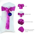 thumbnail image 6 of MDS Pack of 50 Satin Chair Sashes Bow Sash for Wedding and Events Decor -Magenta Violet, 6 of 6