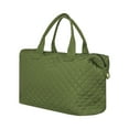 thumbnail image 3 of Alexis Bendel Sage Checkered Pattern Nylon Travel Duffle Tote Bag for Women, 3 of 6