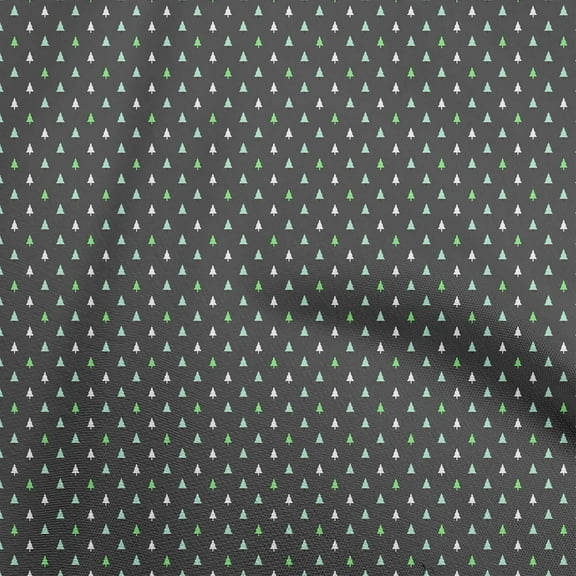 oneOone Polyester Spandex Gray Fabric Christmas Dress Material Fabric Print Fabric By The Yard 56 Inch Wide