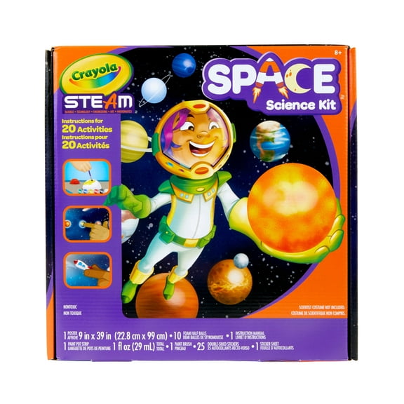 Crayola STEAM Solar System Science Kit, Educational Toy, Gift for Kids, Ages 7, 8, 9, 10