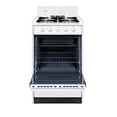 thumbnail image 2 of WNM1107 20 Freestanding Gas Range with 4 Open Burners  2.46 Cu. Ft. Capacity  Porcelain construction  Broiler Drawer  Recessed Oven Door  & Electronic Ignition  in White", 2 of 3
