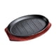 thumbnail image 5 of Plancha para freír carnes y verduras, plancha ovalada de hierro fundido antiadherente. 12 pulgadas, 5 of 9