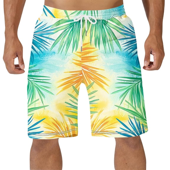 Vetsdori Mens Summer Shorts Dry Fit Beach Short Pants Elastic Waist Casual,Breathable Swim Trunks Shorts for Men Ropa,Size L