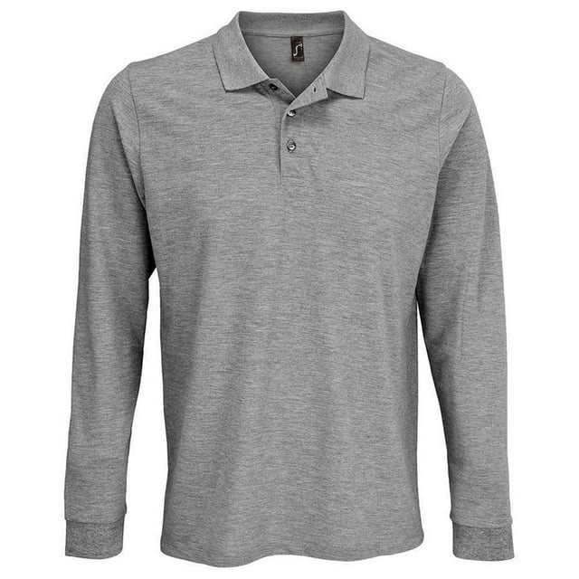 SOLS Adult Prime Pique Long-Sleeved Polo Shirt