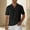 38#Black, variant on JXMVOJ Men's Casual Comfortable Short Sleeve Turndown Collar Blouse, Soft Stretchy Polyester Rayon Spandex Blend for Daily Outdoor Activities
