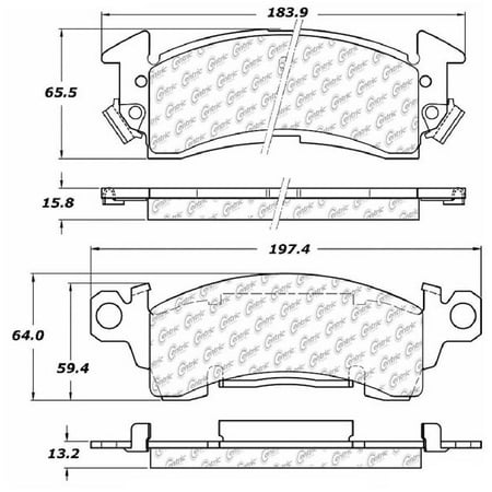 Oldsmobile Metal Front Brake Pad - Go-Parts OE Replacement for 1969-1971 Oldsmobile 442 Front Disc Brake Pad Set for Oldsmobile 442