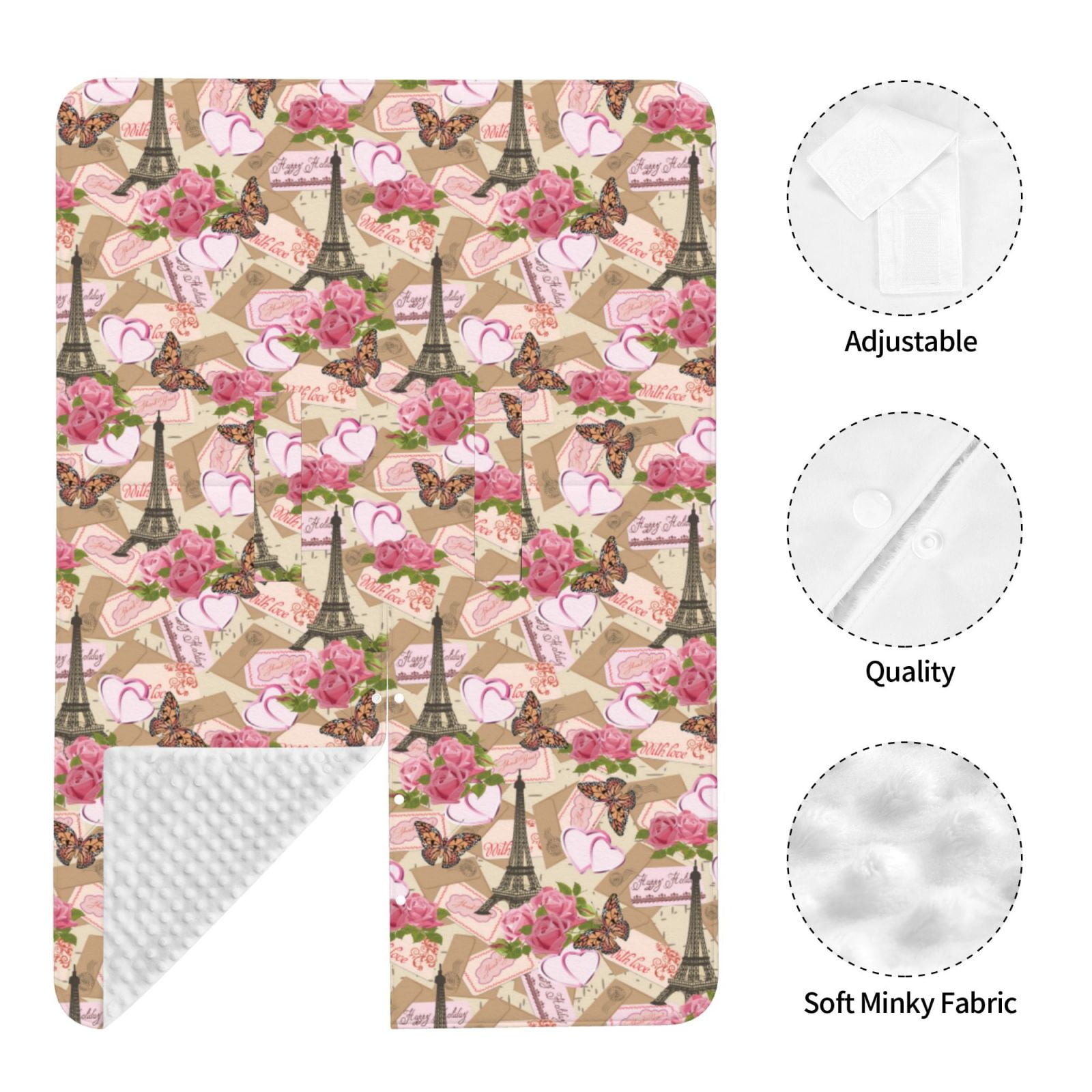 Naloa Rose Flowers Baby Car Seat Cover, Breathable Baby Carrier Cover, Multiuse Baby Carrier Cover & Nursing Breastfeeding Cover