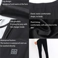 thumbnail image 2 of Kearding Pantalones calefactables de invierno para hombre, pantalones térmicos recargables por USB con 3 temperaturas ajustables en la cintura Suministros térmicos L, 2 of 6